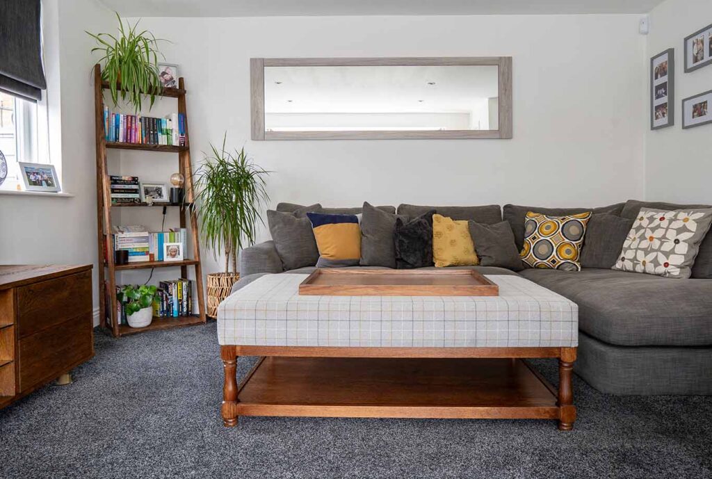 solid oak footstool